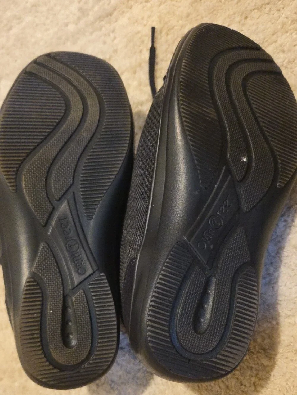 Women's X-Wide Black Shoe Size 5.5 - Manmade Upper - Picture 5 of 7